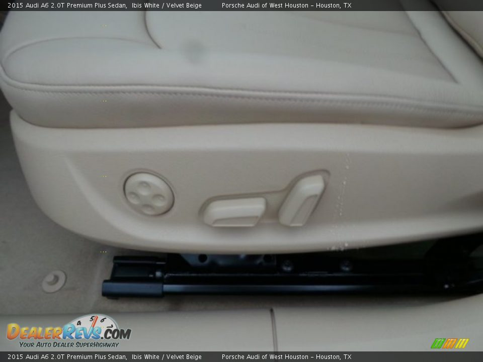2015 Audi A6 2.0T Premium Plus Sedan Ibis White / Velvet Beige Photo #14