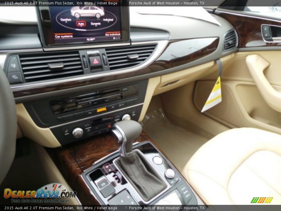2015 Audi A6 2.0T Premium Plus Sedan Ibis White / Velvet Beige Photo #15