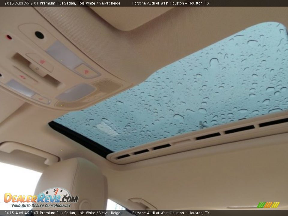 2015 Audi A6 2.0T Premium Plus Sedan Ibis White / Velvet Beige Photo #18