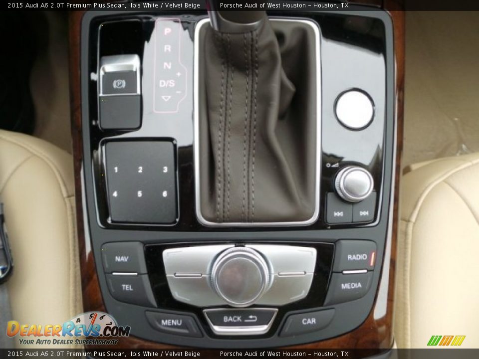 2015 Audi A6 2.0T Premium Plus Sedan Ibis White / Velvet Beige Photo #23