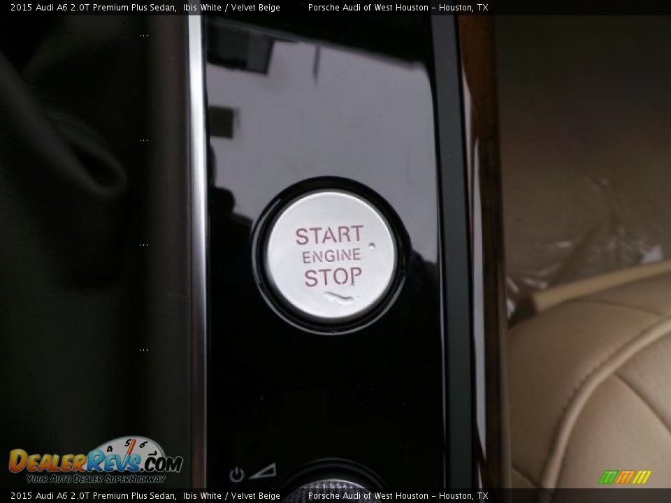 2015 Audi A6 2.0T Premium Plus Sedan Ibis White / Velvet Beige Photo #24