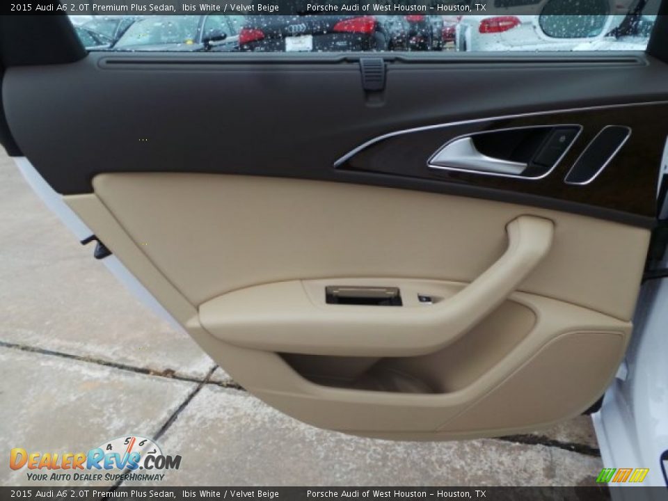 2015 Audi A6 2.0T Premium Plus Sedan Ibis White / Velvet Beige Photo #26