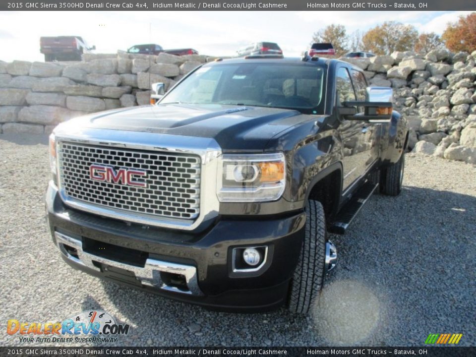 2015 GMC Sierra 3500HD Denali Crew Cab 4x4 Iridium Metallic / Denali Cocoa/Light Cashmere Photo #2