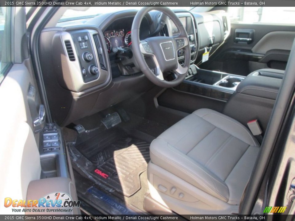 2015 GMC Sierra 3500HD Denali Crew Cab 4x4 Iridium Metallic / Denali Cocoa/Light Cashmere Photo #9
