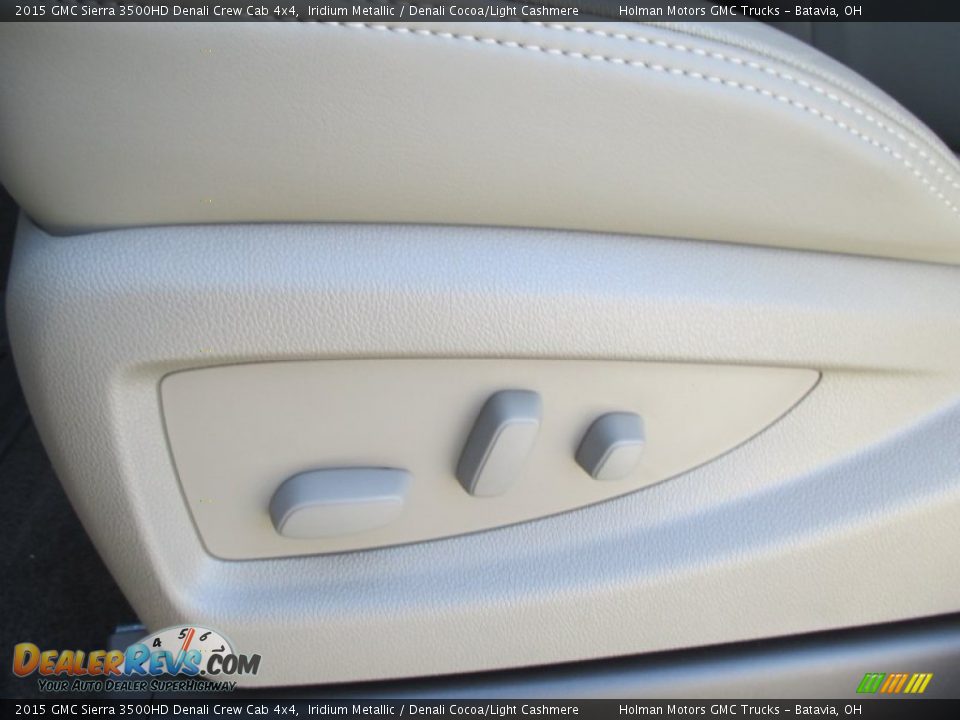 2015 GMC Sierra 3500HD Denali Crew Cab 4x4 Iridium Metallic / Denali Cocoa/Light Cashmere Photo #10