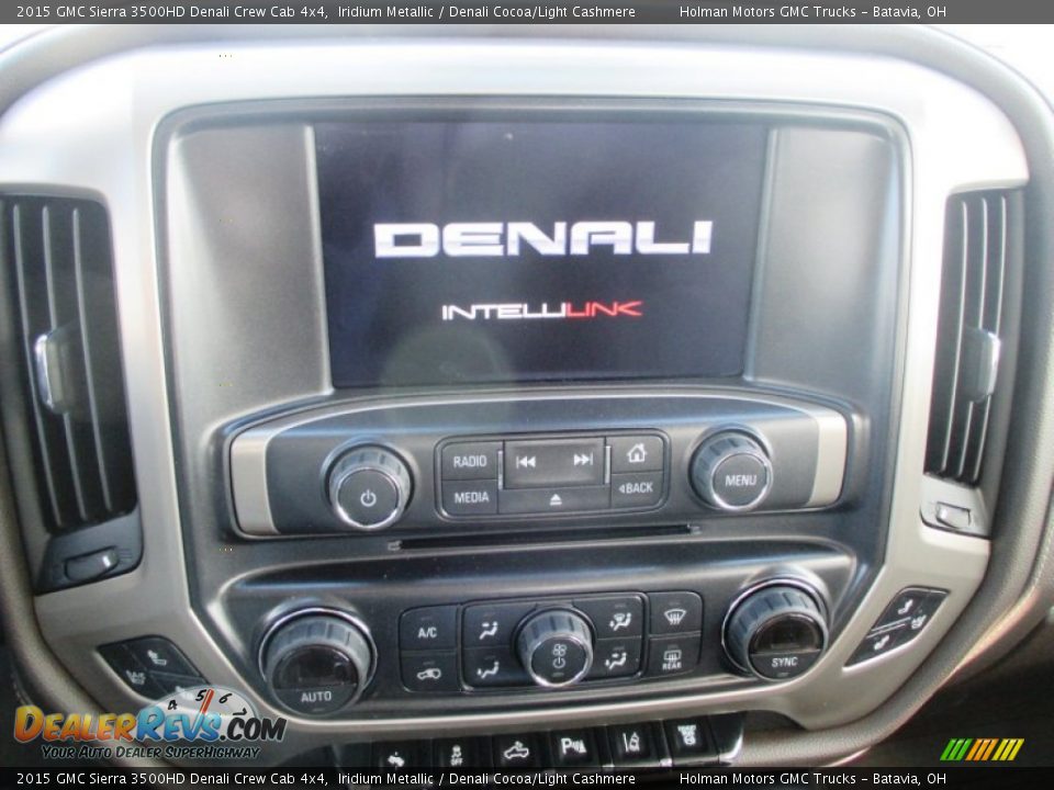 2015 GMC Sierra 3500HD Denali Crew Cab 4x4 Iridium Metallic / Denali Cocoa/Light Cashmere Photo #11