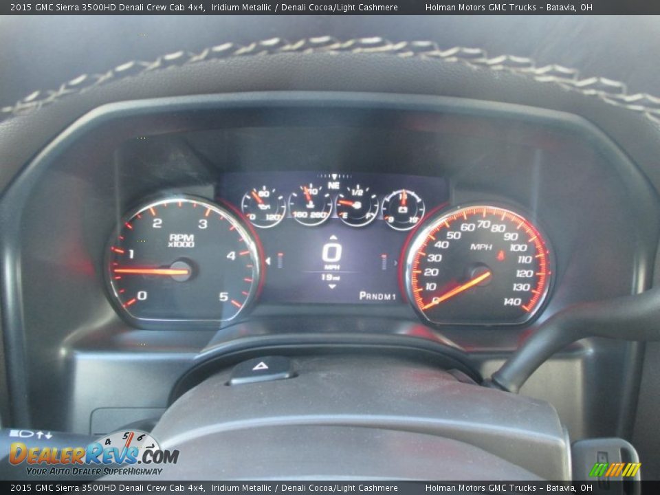 2015 GMC Sierra 3500HD Denali Crew Cab 4x4 Iridium Metallic / Denali Cocoa/Light Cashmere Photo #26