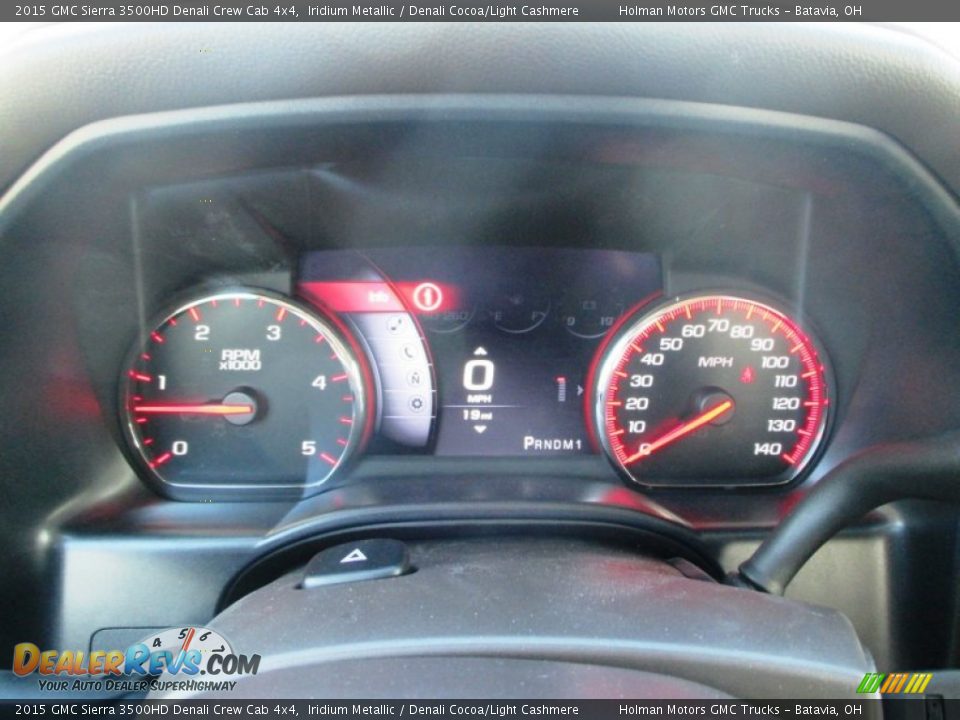 2015 GMC Sierra 3500HD Denali Crew Cab 4x4 Iridium Metallic / Denali Cocoa/Light Cashmere Photo #27