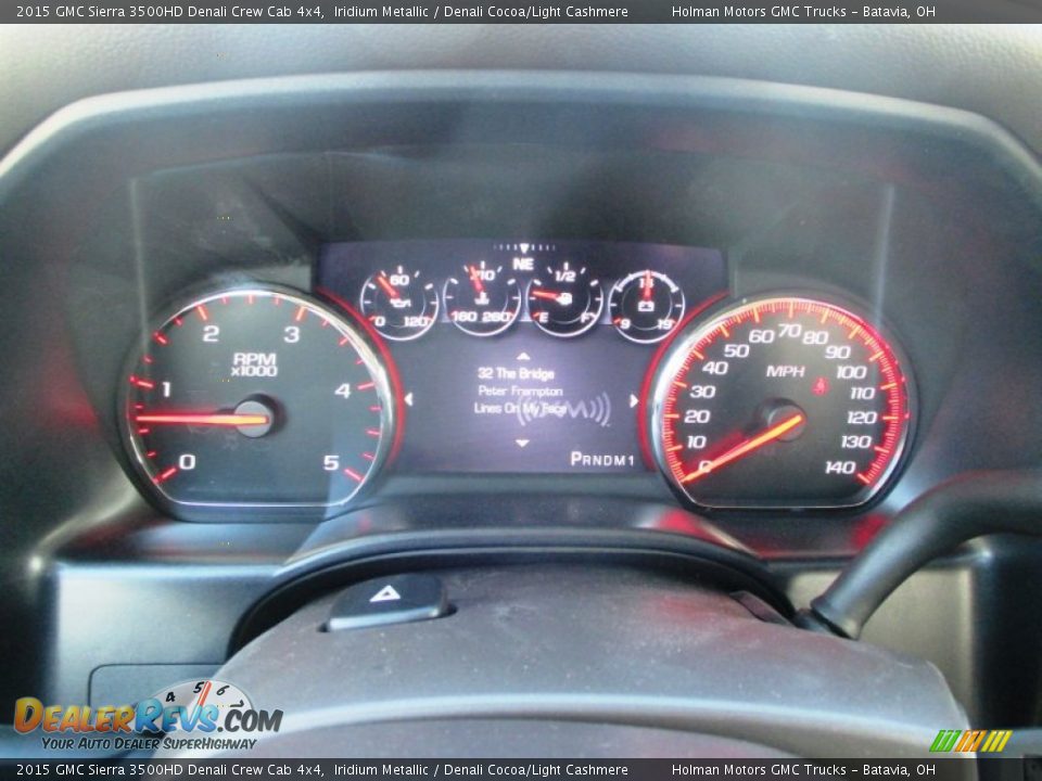 2015 GMC Sierra 3500HD Denali Crew Cab 4x4 Iridium Metallic / Denali Cocoa/Light Cashmere Photo #28