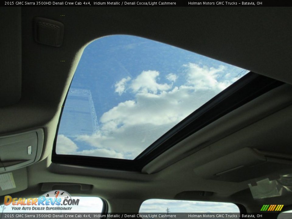 2015 GMC Sierra 3500HD Denali Crew Cab 4x4 Iridium Metallic / Denali Cocoa/Light Cashmere Photo #35