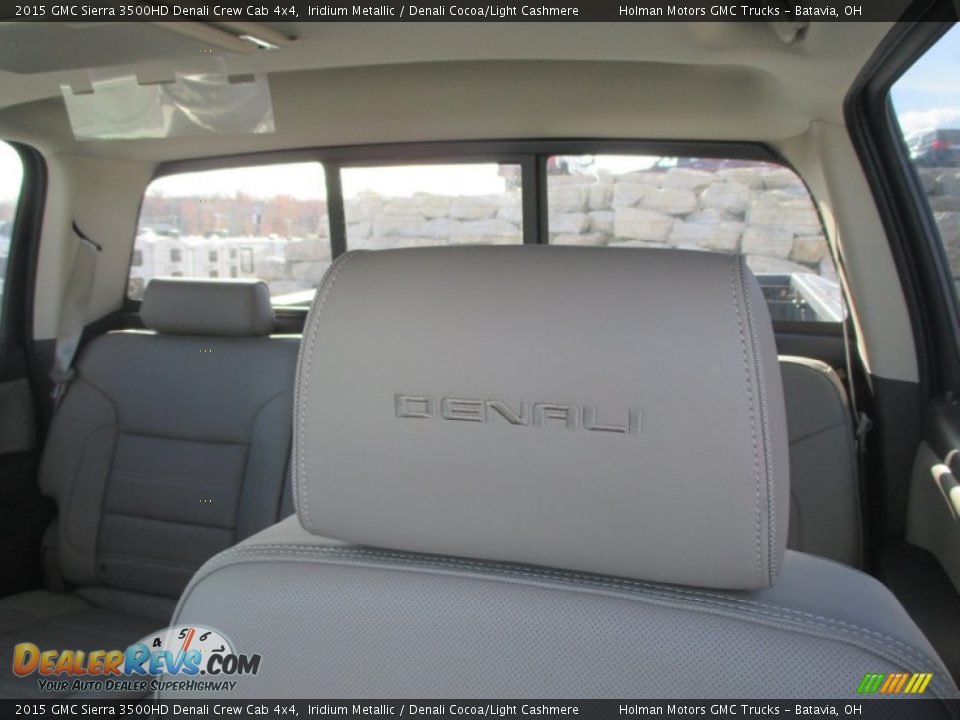 2015 GMC Sierra 3500HD Denali Crew Cab 4x4 Iridium Metallic / Denali Cocoa/Light Cashmere Photo #36