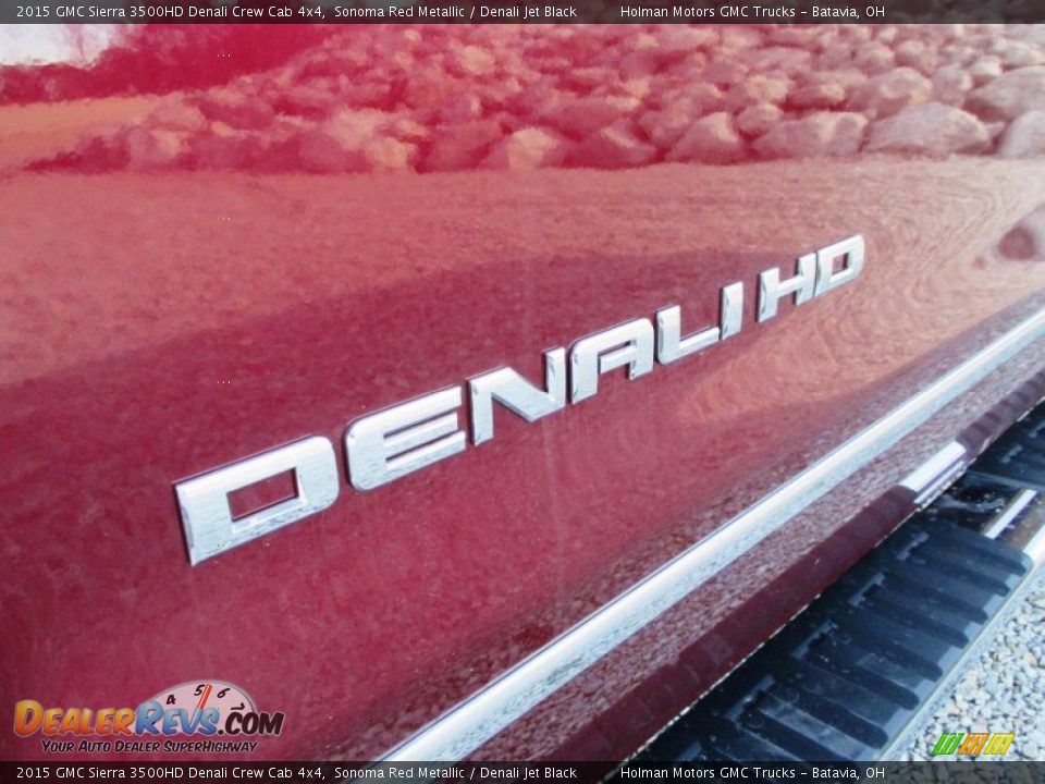 2015 GMC Sierra 3500HD Denali Crew Cab 4x4 Sonoma Red Metallic / Denali Jet Black Photo #5