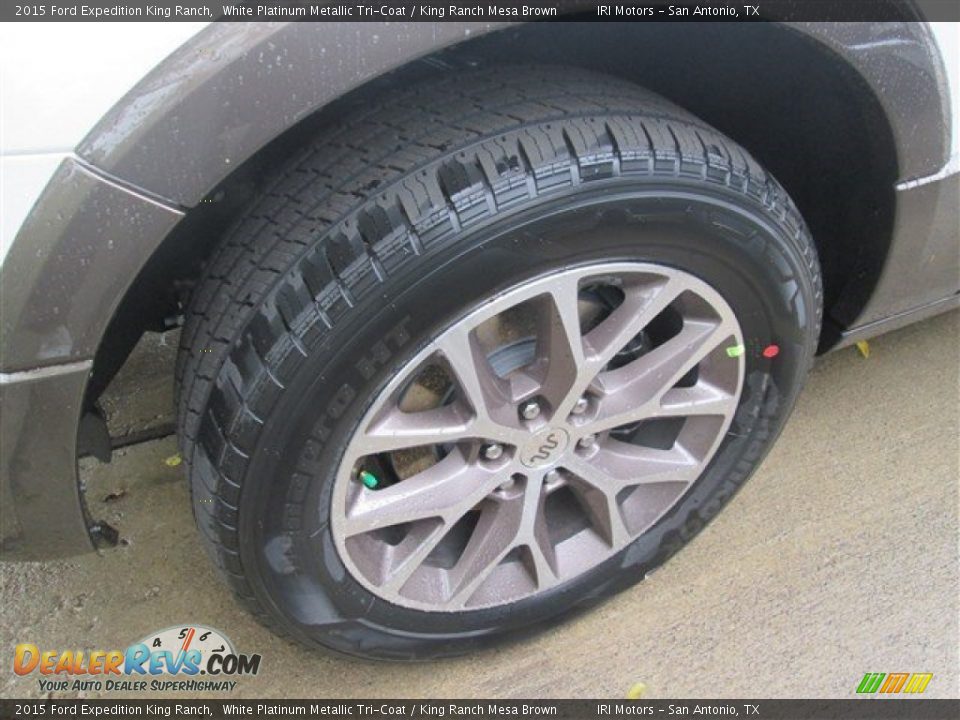 2015 Ford Expedition King Ranch White Platinum Metallic Tri-Coat / King Ranch Mesa Brown Photo #6