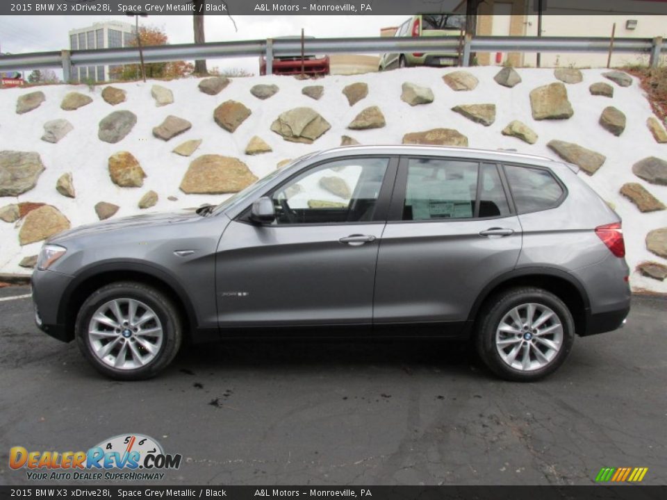 2015 BMW X3 xDrive28i Space Grey Metallic / Black Photo #2
