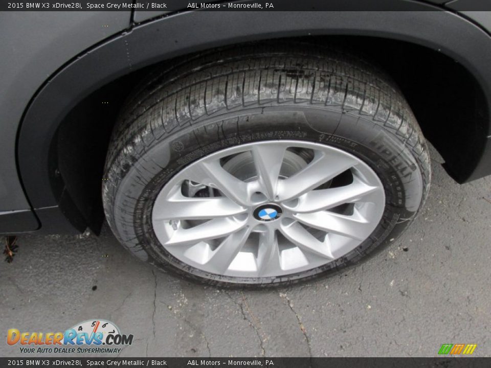 2015 BMW X3 xDrive28i Space Grey Metallic / Black Photo #3