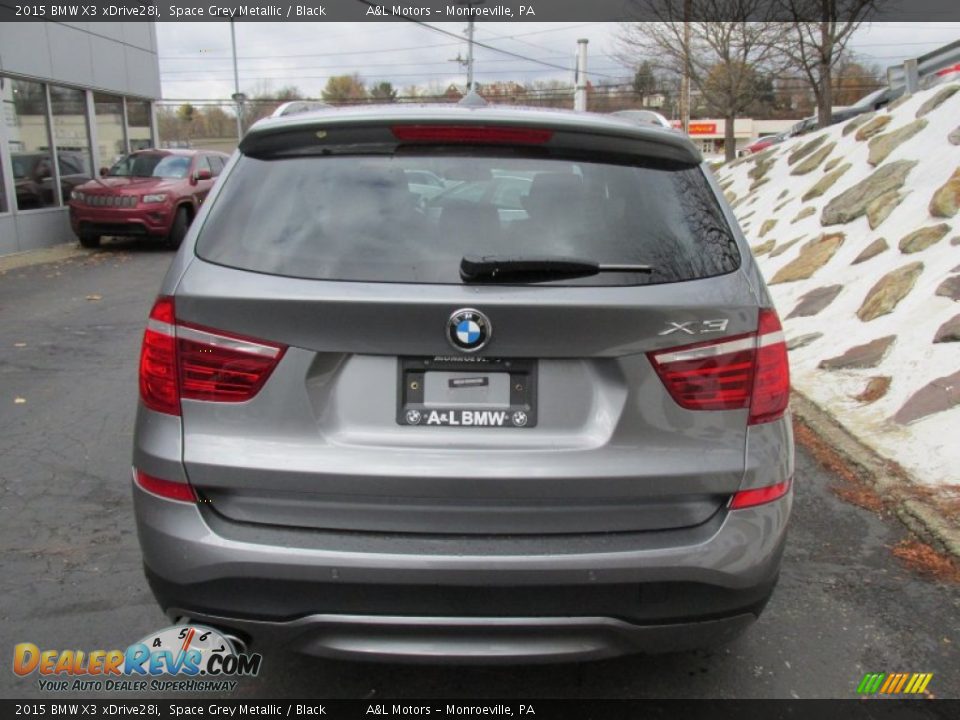2015 BMW X3 xDrive28i Space Grey Metallic / Black Photo #5