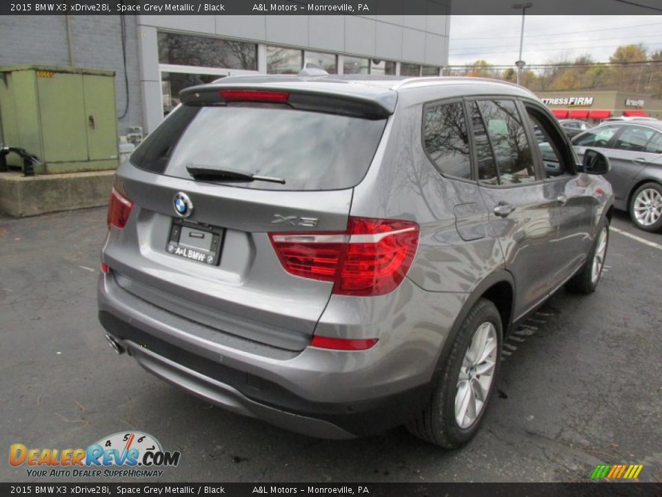 2015 BMW X3 xDrive28i Space Grey Metallic / Black Photo #6