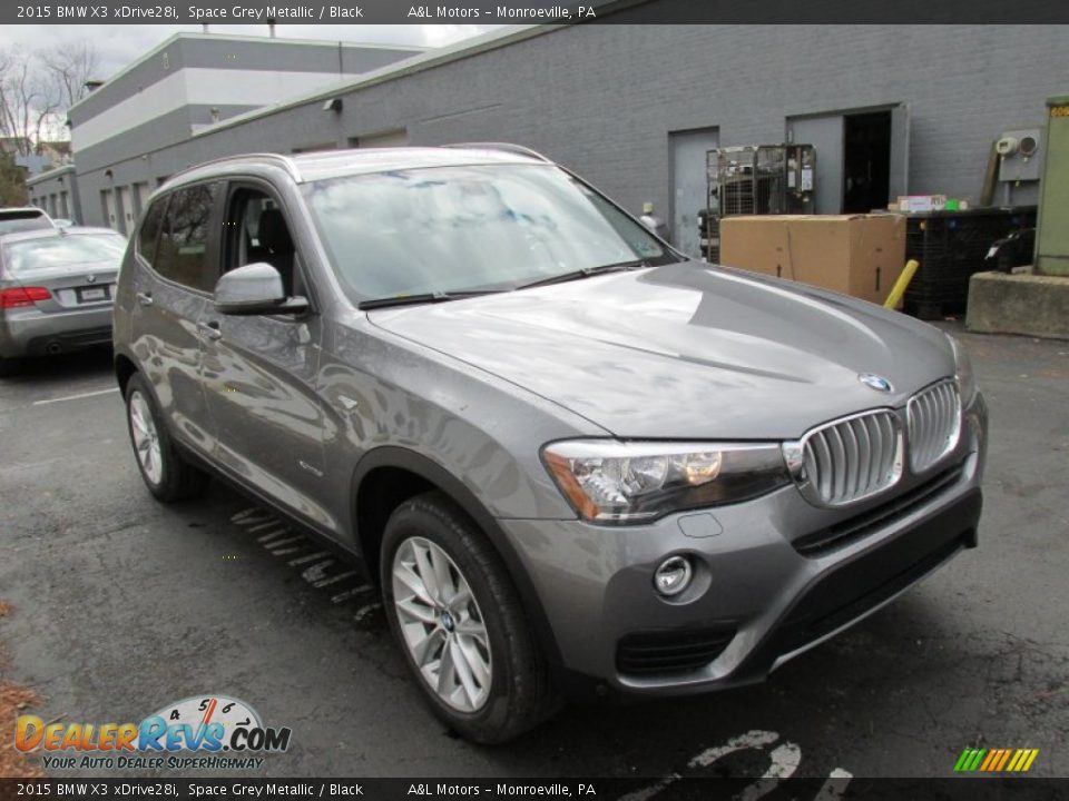 2015 BMW X3 xDrive28i Space Grey Metallic / Black Photo #7