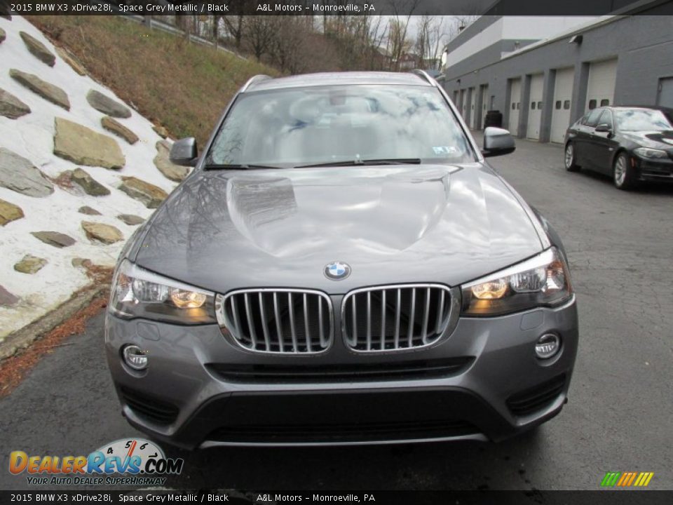 2015 BMW X3 xDrive28i Space Grey Metallic / Black Photo #8