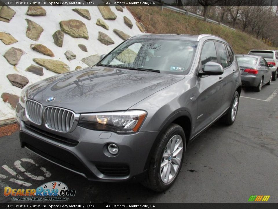 2015 BMW X3 xDrive28i Space Grey Metallic / Black Photo #9