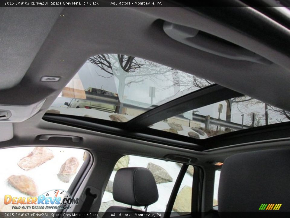 2015 BMW X3 xDrive28i Space Grey Metallic / Black Photo #11