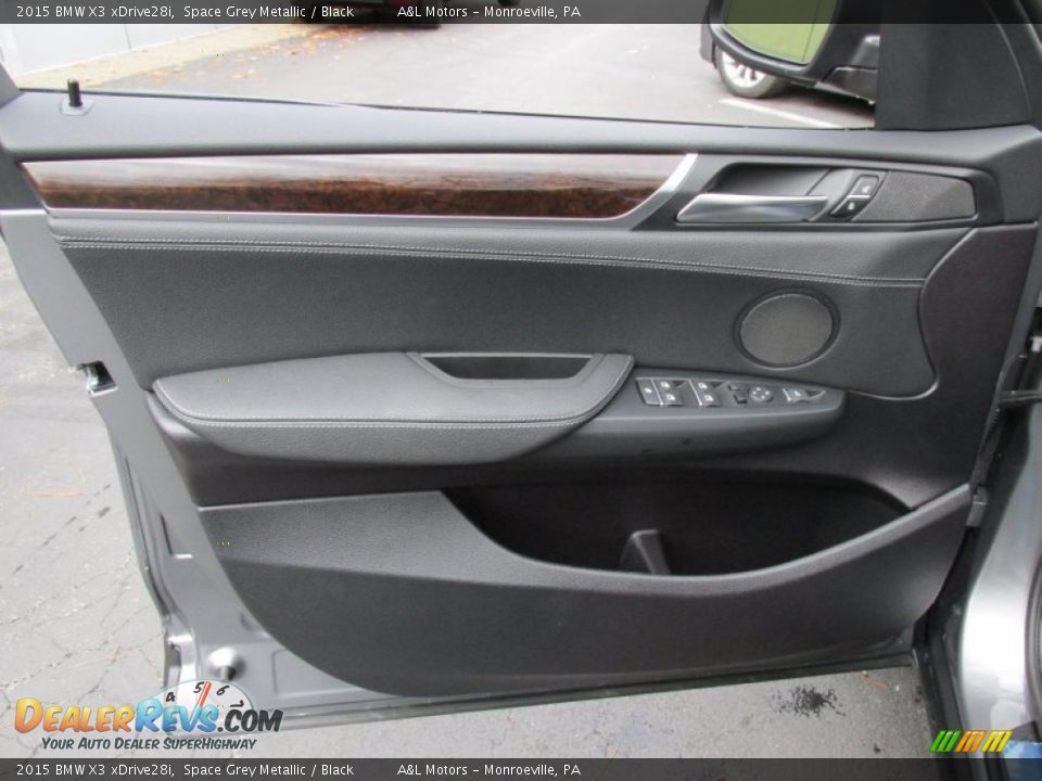 2015 BMW X3 xDrive28i Space Grey Metallic / Black Photo #12