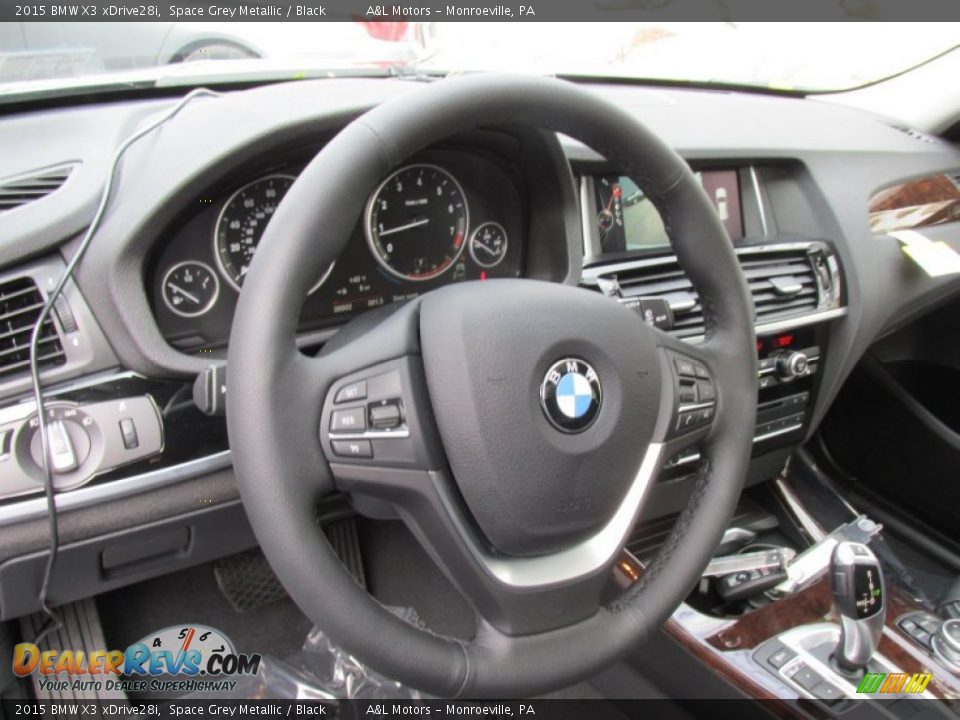 2015 BMW X3 xDrive28i Space Grey Metallic / Black Photo #15