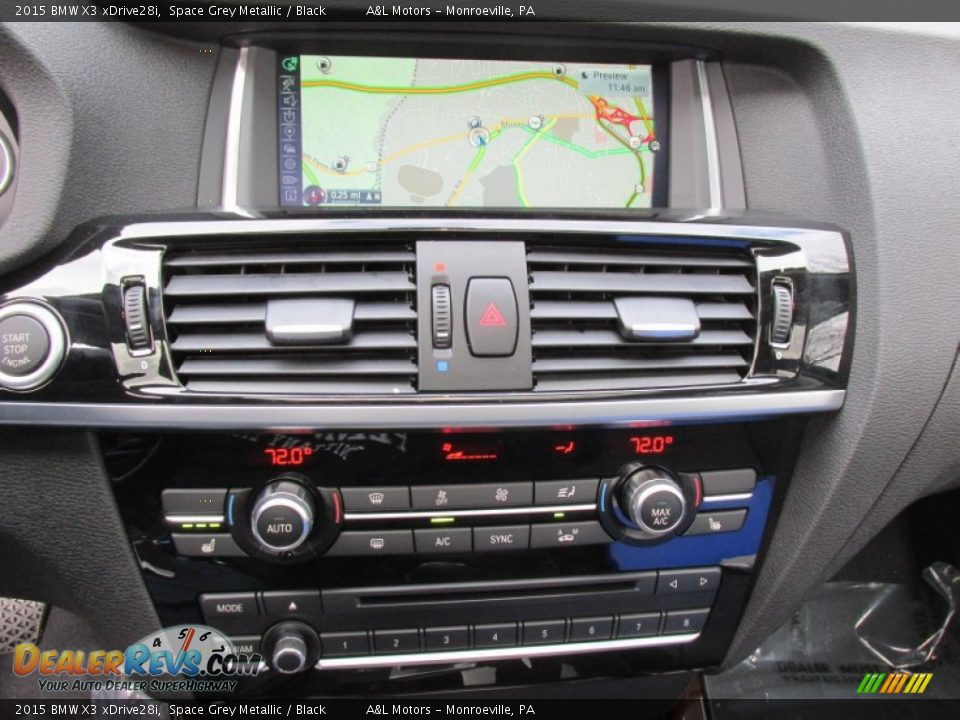 2015 BMW X3 xDrive28i Space Grey Metallic / Black Photo #17