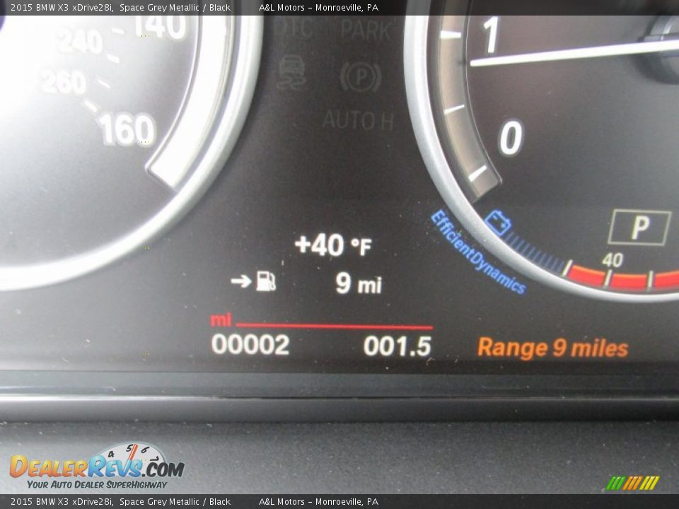 2015 BMW X3 xDrive28i Space Grey Metallic / Black Photo #20