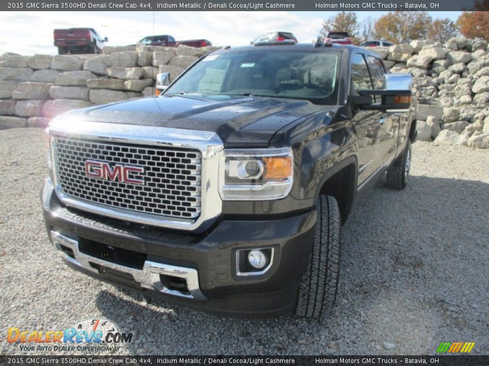 2015 GMC Sierra 3500HD Denali Crew Cab 4x4 Iridium Metallic / Denali Cocoa/Light Cashmere Photo #2
