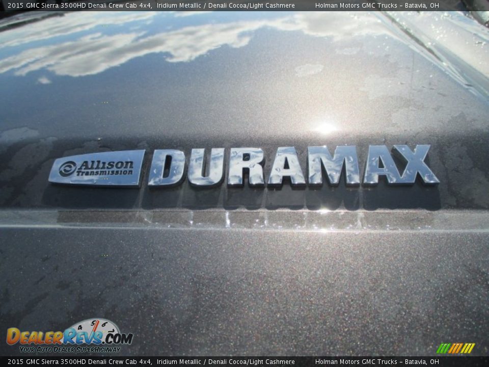 2015 GMC Sierra 3500HD Denali Crew Cab 4x4 Iridium Metallic / Denali Cocoa/Light Cashmere Photo #4