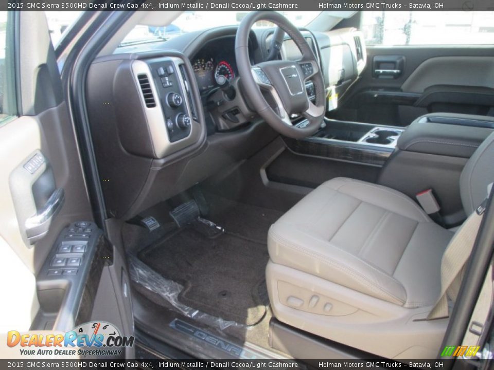 2015 GMC Sierra 3500HD Denali Crew Cab 4x4 Iridium Metallic / Denali Cocoa/Light Cashmere Photo #9