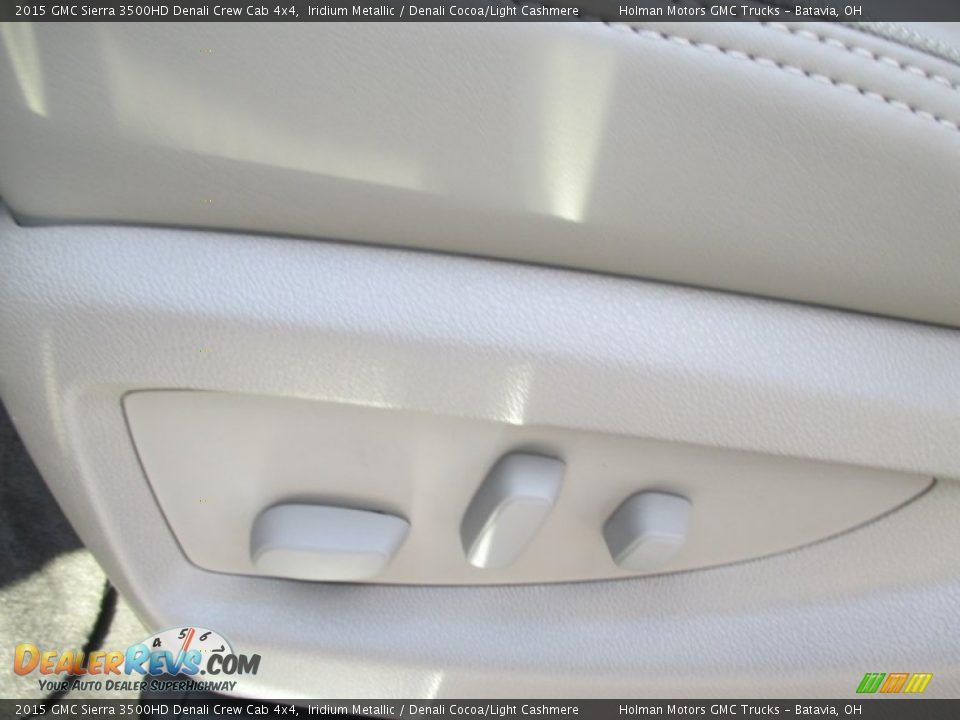 2015 GMC Sierra 3500HD Denali Crew Cab 4x4 Iridium Metallic / Denali Cocoa/Light Cashmere Photo #10