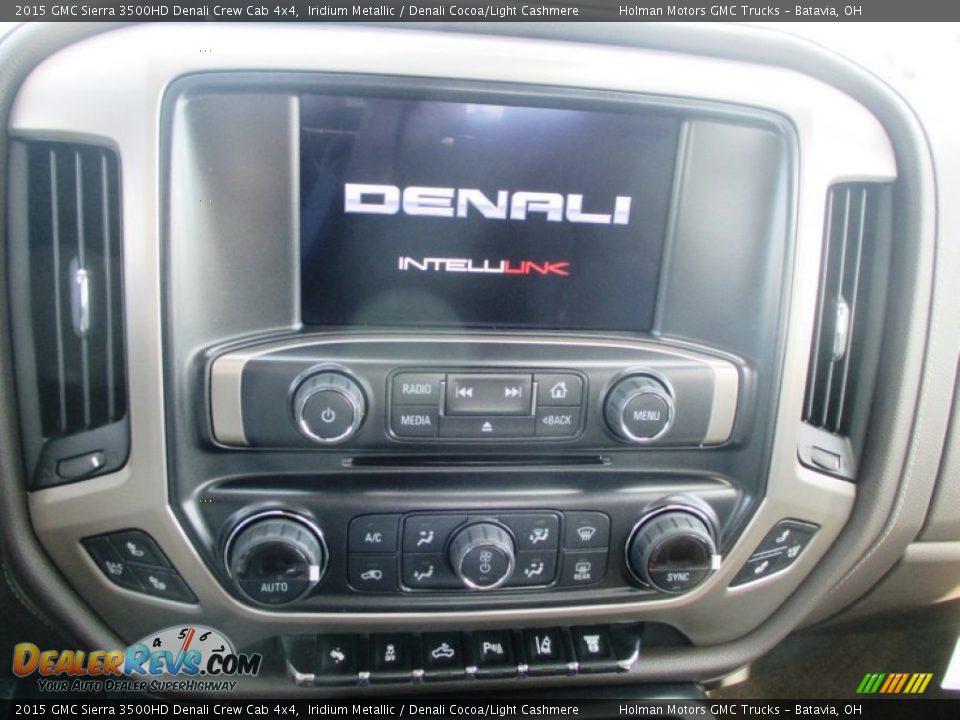 2015 GMC Sierra 3500HD Denali Crew Cab 4x4 Iridium Metallic / Denali Cocoa/Light Cashmere Photo #11
