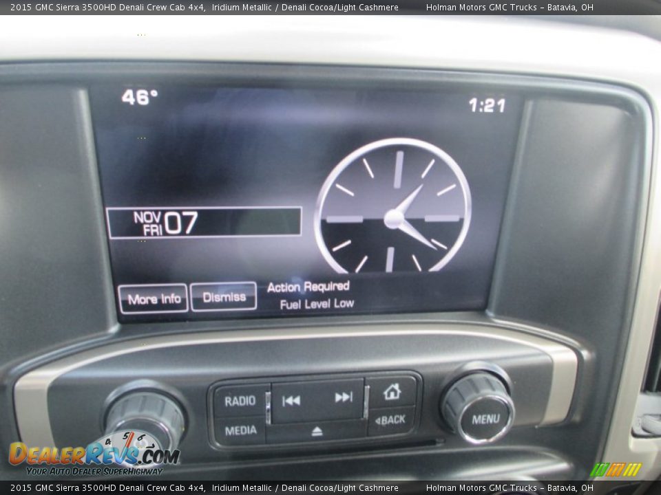 2015 GMC Sierra 3500HD Denali Crew Cab 4x4 Iridium Metallic / Denali Cocoa/Light Cashmere Photo #12