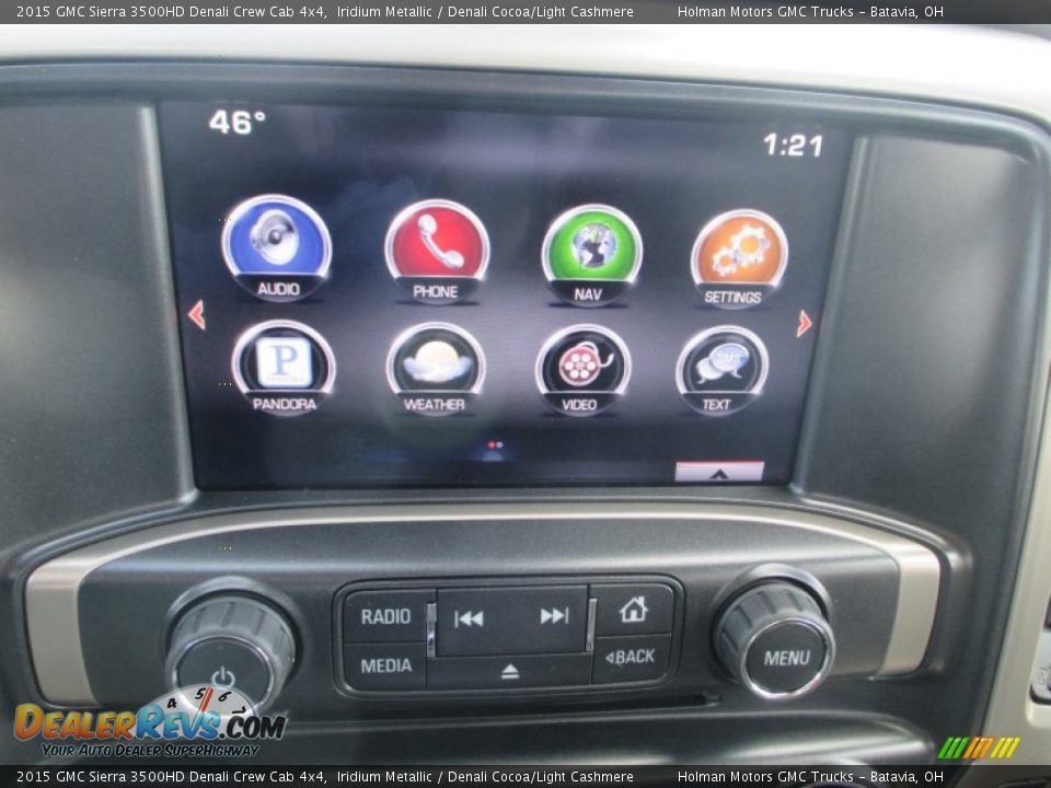 2015 GMC Sierra 3500HD Denali Crew Cab 4x4 Iridium Metallic / Denali Cocoa/Light Cashmere Photo #13