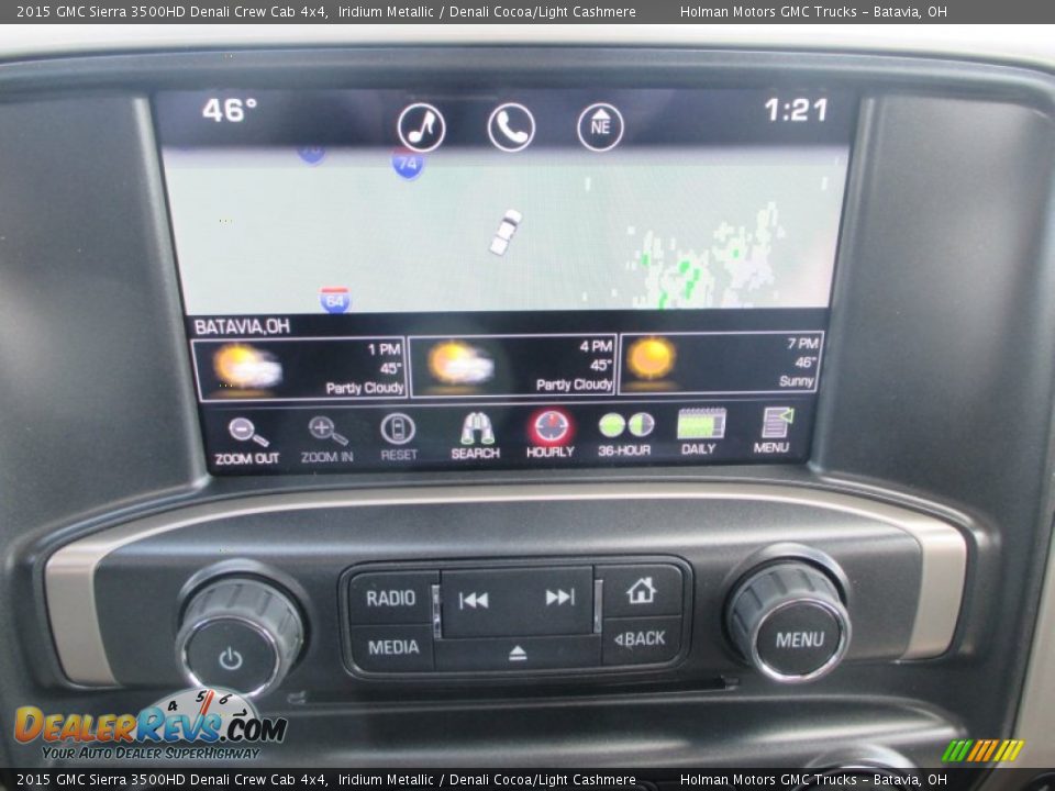 2015 GMC Sierra 3500HD Denali Crew Cab 4x4 Iridium Metallic / Denali Cocoa/Light Cashmere Photo #15