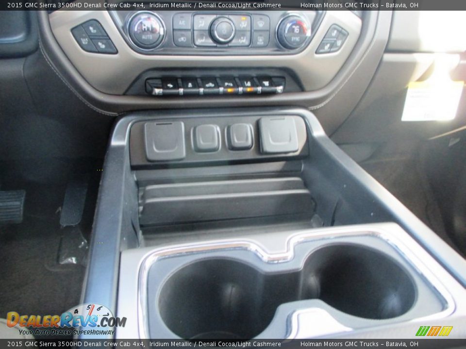 2015 GMC Sierra 3500HD Denali Crew Cab 4x4 Iridium Metallic / Denali Cocoa/Light Cashmere Photo #23