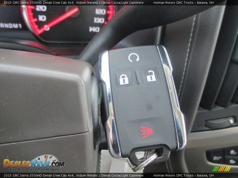 2015 GMC Sierra 3500HD Denali Crew Cab 4x4 Iridium Metallic / Denali Cocoa/Light Cashmere Photo #24