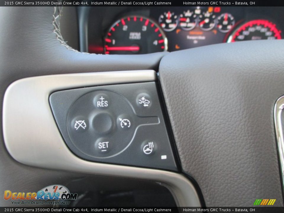 2015 GMC Sierra 3500HD Denali Crew Cab 4x4 Iridium Metallic / Denali Cocoa/Light Cashmere Photo #26