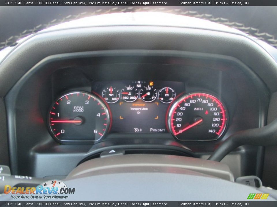 2015 GMC Sierra 3500HD Denali Crew Cab 4x4 Iridium Metallic / Denali Cocoa/Light Cashmere Photo #27