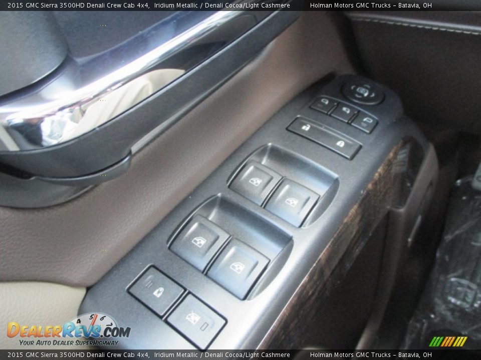 2015 GMC Sierra 3500HD Denali Crew Cab 4x4 Iridium Metallic / Denali Cocoa/Light Cashmere Photo #28