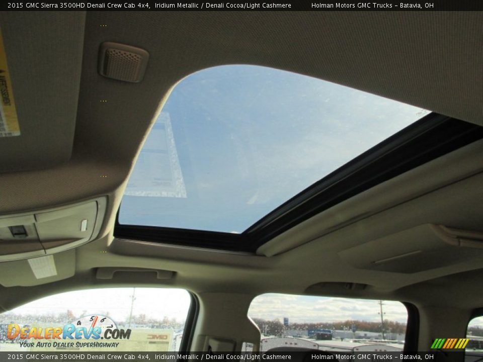 2015 GMC Sierra 3500HD Denali Crew Cab 4x4 Iridium Metallic / Denali Cocoa/Light Cashmere Photo #34