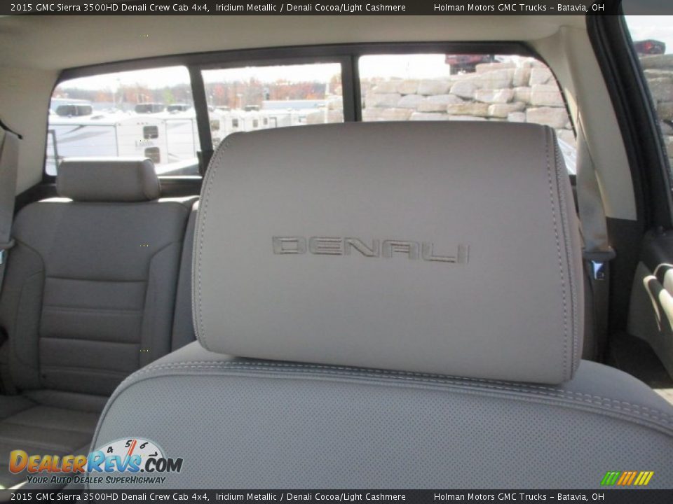 2015 GMC Sierra 3500HD Denali Crew Cab 4x4 Iridium Metallic / Denali Cocoa/Light Cashmere Photo #35