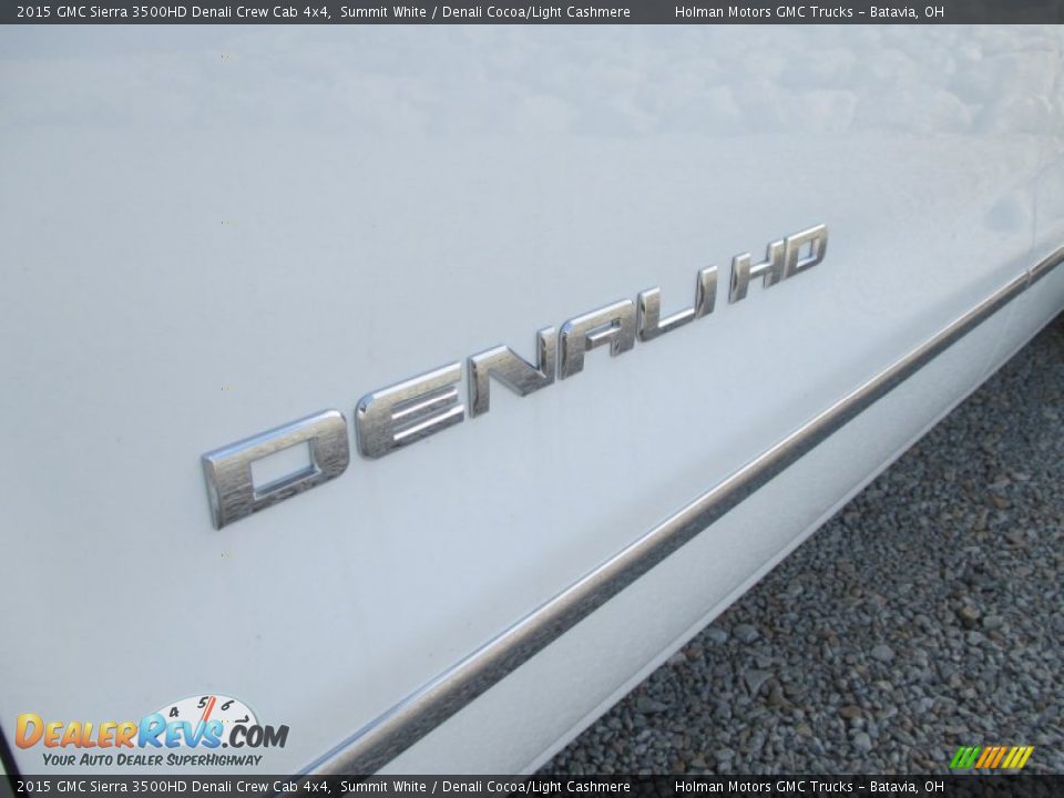 2015 GMC Sierra 3500HD Denali Crew Cab 4x4 Summit White / Denali Cocoa/Light Cashmere Photo #5
