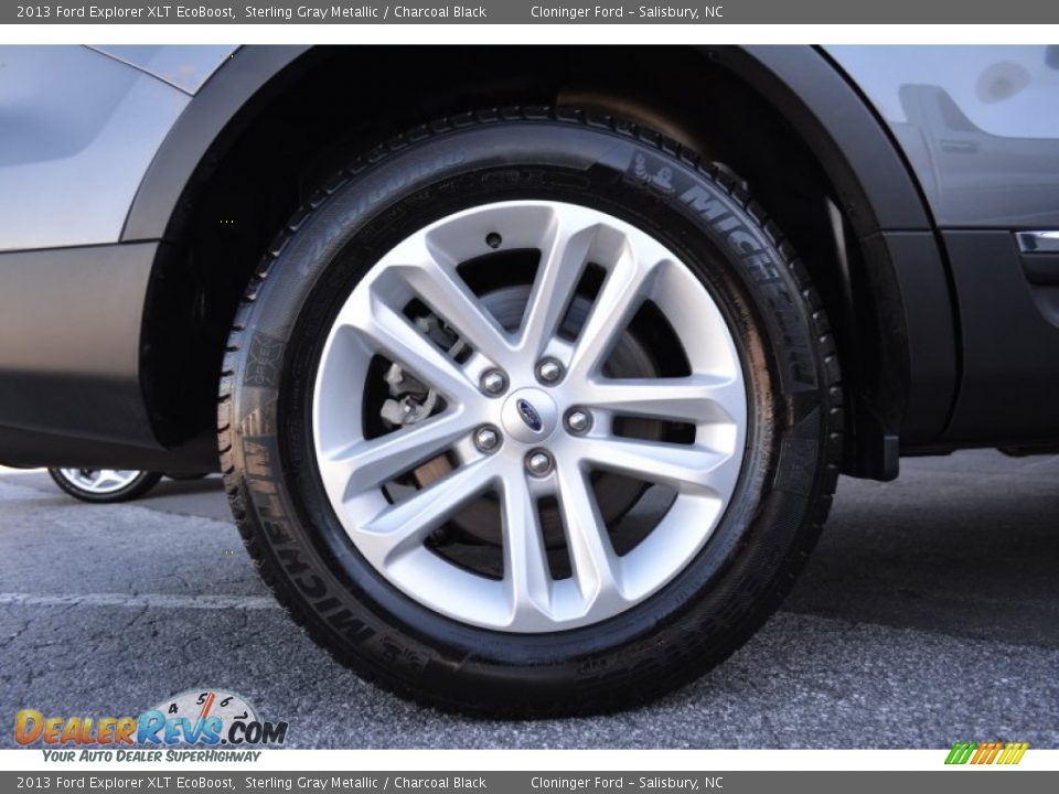 2013 Ford Explorer XLT EcoBoost Sterling Gray Metallic / Charcoal Black Photo #17
