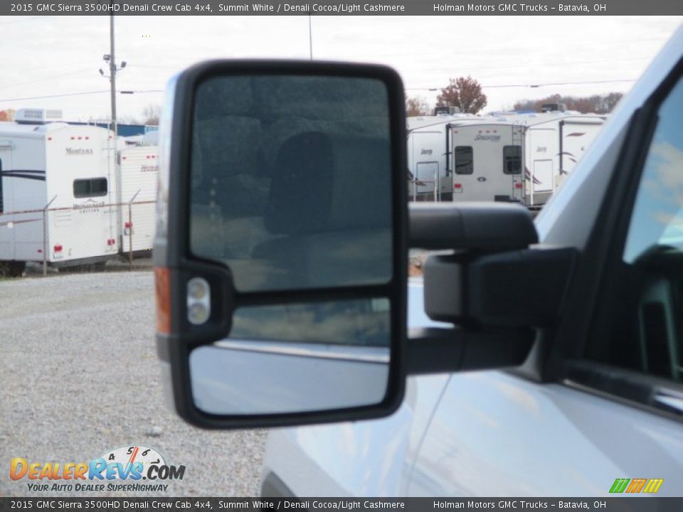 2015 GMC Sierra 3500HD Denali Crew Cab 4x4 Summit White / Denali Cocoa/Light Cashmere Photo #7