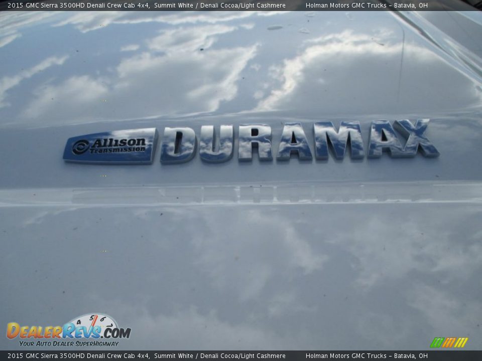 2015 GMC Sierra 3500HD Denali Crew Cab 4x4 Summit White / Denali Cocoa/Light Cashmere Photo #4