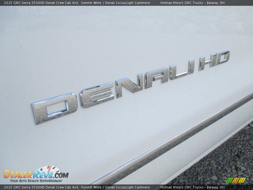 2015 GMC Sierra 3500HD Denali Crew Cab 4x4 Summit White / Denali Cocoa/Light Cashmere Photo #5