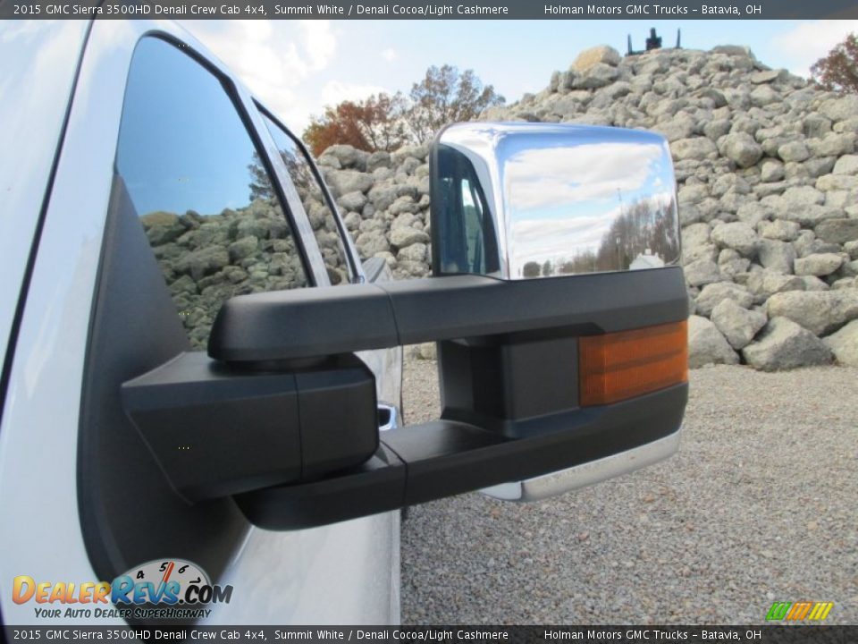 2015 GMC Sierra 3500HD Denali Crew Cab 4x4 Summit White / Denali Cocoa/Light Cashmere Photo #6